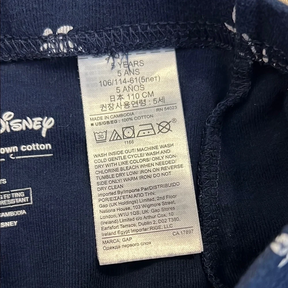 Gap Disney Kids Pajama Set - White and Navy